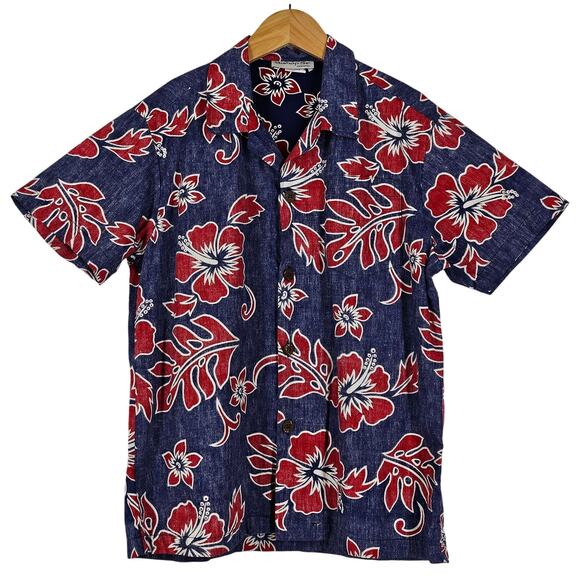 BISHOP ST. APPAREL VINTAGE WOMEN'S HAWAIIAN BUTTON -DOWN SHIRT SIZE 12 - Picture 1 of 6